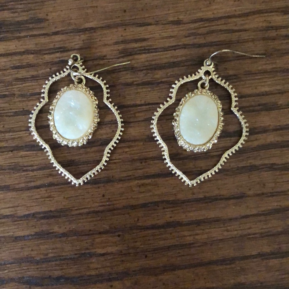 Gold earrings